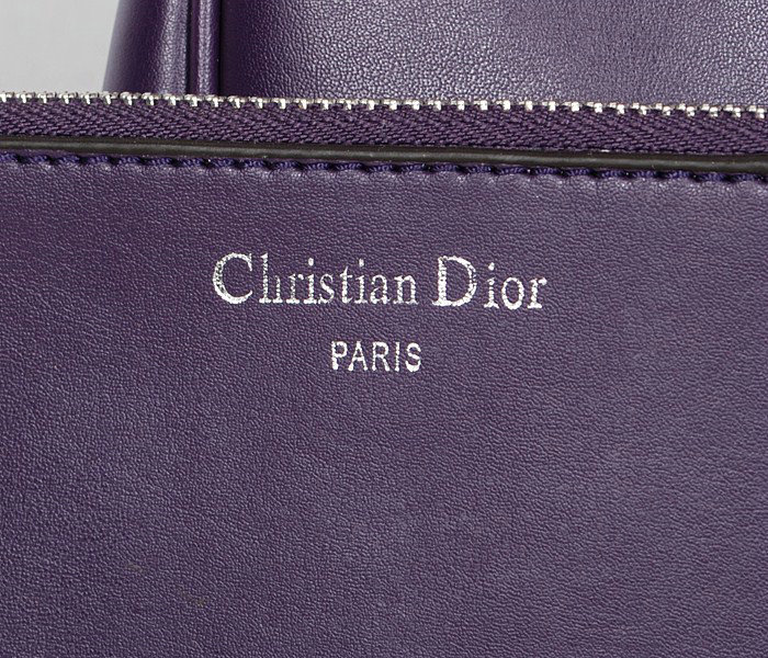 small Christian Dior diorissimo calfskin leather bag 0902 purple